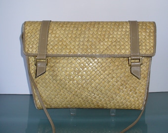 Susan Gail Natural Wicker Purse Made in Italy