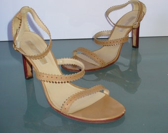 Made in Italy Michael Kors  Leather Strappy Heels Size 9
