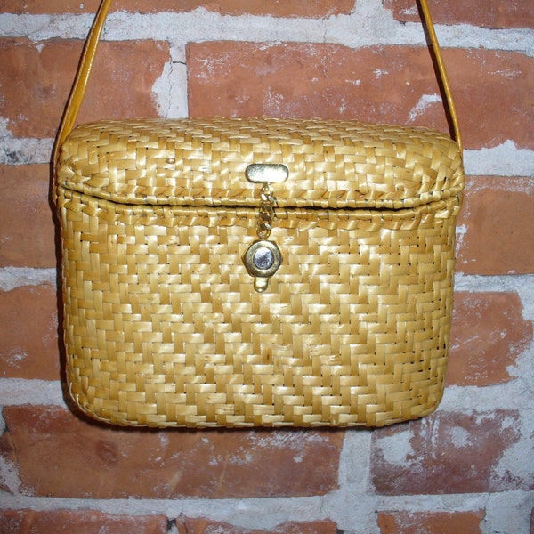 Susan Gail Natural Wicker Purse Made in Italy