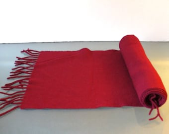 Vintage Lambswool Made in Italy Claret Neck Scarf