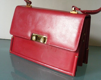 Vintage Leather Guild Florence  Messenger Bag Made in Italy