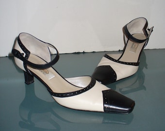 Talbots Made in Italy Mary Jane Spectator Pumps Size 7MUS
