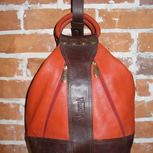 Valentina Made in Italy Heavy Pebbled Leather Bag