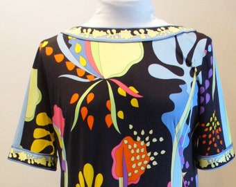 Vintage Bessi Silk  Dress Made in Italy Size 10US