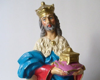 Vintage Made in Italy Large Wiseman Manger Figure