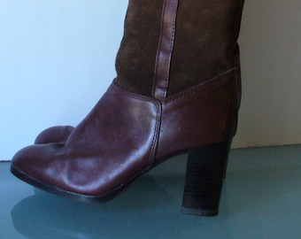 Vintage Made in Italy Suede Tall Boots Size 7.5US