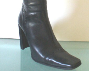 Made in Italy Cristin Black Dress Boots Size 38