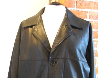 Vera Pelle Made in Italy Men's Classic Leather Jacket