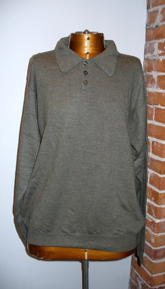 Mens merino cheap polo sweater
