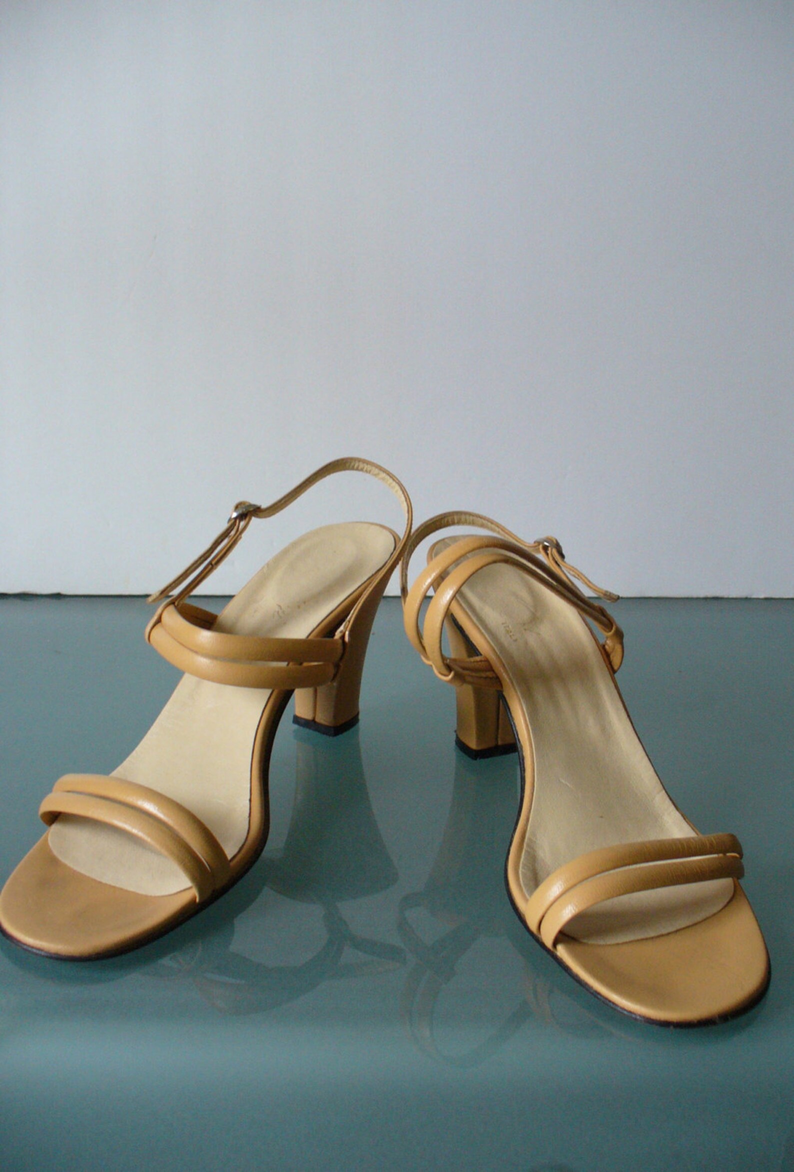 Vintage Made in Italy Heeled Sandal 8N Etsy
