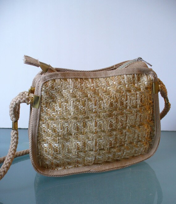 Made in Italy Magid Straw Shoulder Bag - image 2