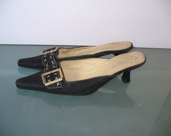 Rue St. Honore 211 Paris Linen Slides Size 37 EU