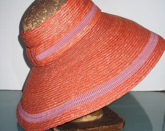 Made in Italy Xlarge Mazzanti Wide Brim Straw Hat - Etsy display picture 1