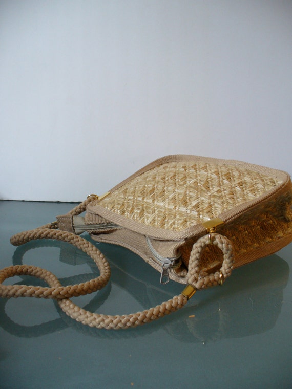 Made in Italy Magid Straw Shoulder Bag - image 3
