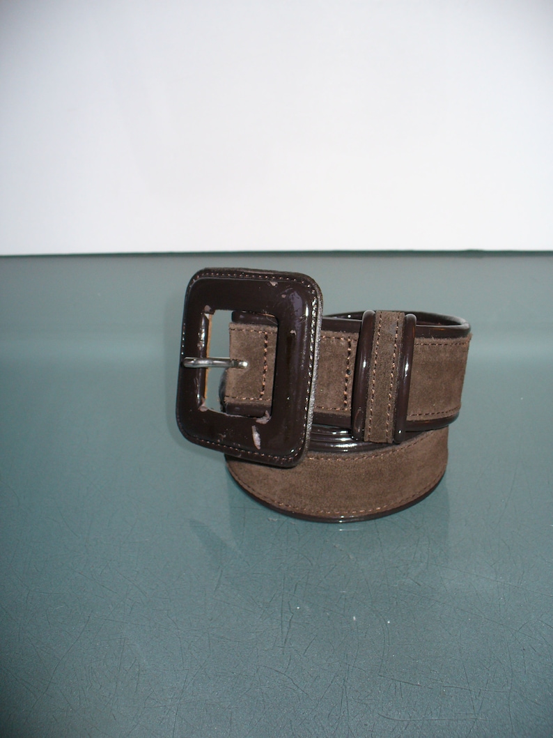 Vintage Banana Republic Made in Italy Suede Leather Belt Size XS