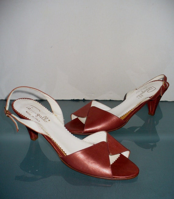 Vintage Pappagallo Made in Italy Slingback Sandals
