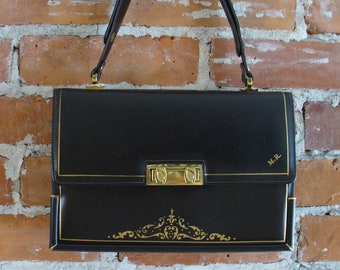 Vintage Leather Guild Florence  Messenger Bag Made in Italy