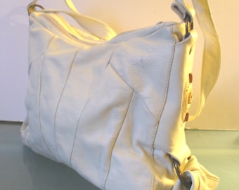 Made in Italy Vintage Ivory  Shoulder  Bag