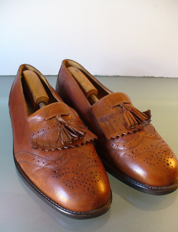 Vintage Stanley Blacker Kiltie Wingtip Shoes Made in Italy  display picture 2