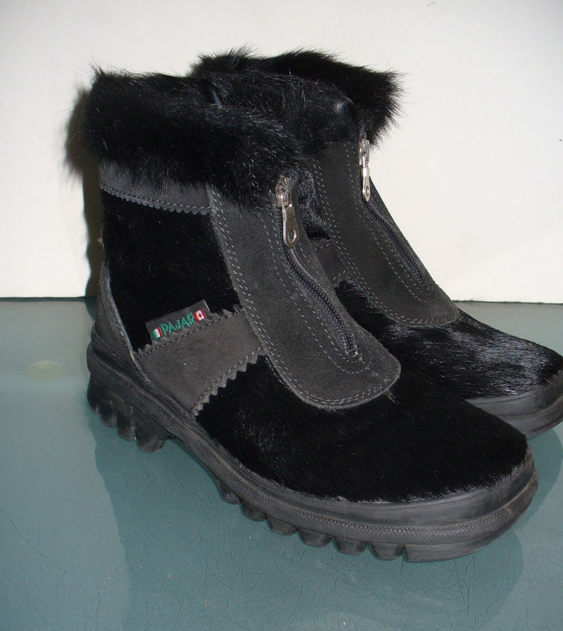 Made in Italy Pajar Goat Fur Boots Etsy