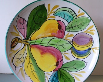 Vintage Made in Italy Ceramic Pottery Platter