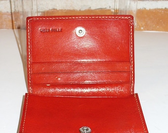 Made in Italy Red Vera Pelle Wallet