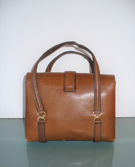 Vintage Made In Italy Dainty 1960's Leather Accor… - image 4