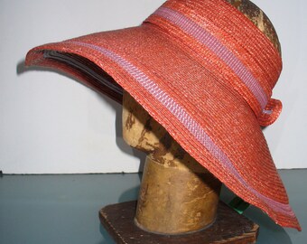 Made in Italy XLarge Mazzanti Wide Brim Straw Hat