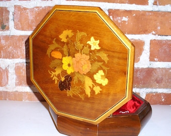 Made in Italy Exotic Wood Music Box