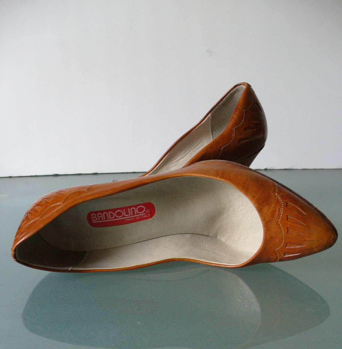 Vintage Made In Italy Bandolino Caramel Pumps 7US Etsy