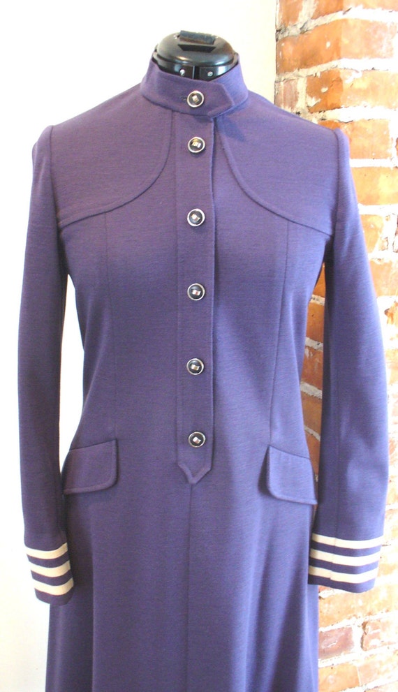 Vintage Knitalia Made in Italy Knit Plum Wool Dres