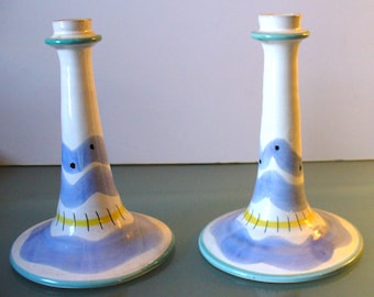 Made in Italy Pottery Candle Stick Holders