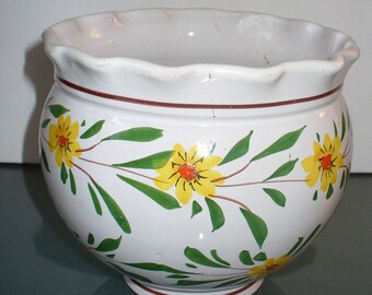 Vintage Made in Italy Ceramic Flower Pot