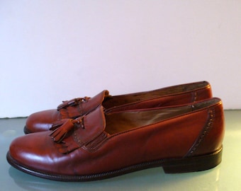 Cable & Co. Men's Dress Tassle Loafers Made in Italy Size 8DUS