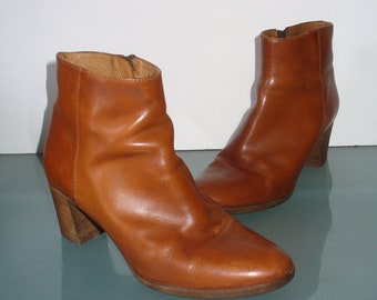 J. Crew Made In Italy Caramel Short Boot Size 7.5 US