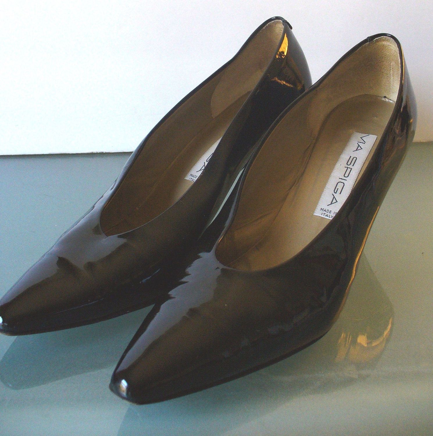 Vintage Via Spiga Made in Italy Patent Leather Dress Shoes