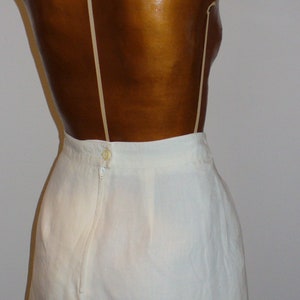Vintage Max Mara Made in Italy Linen Skirt Size 4 US image 6