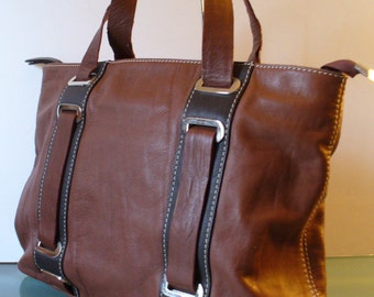 Peruzzi Made in Italy Napa Leather Tote Bag