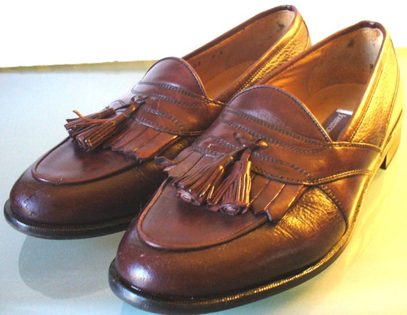 Johnston&Murphy Cordovan Tassle Loafers Made in I… - image 1