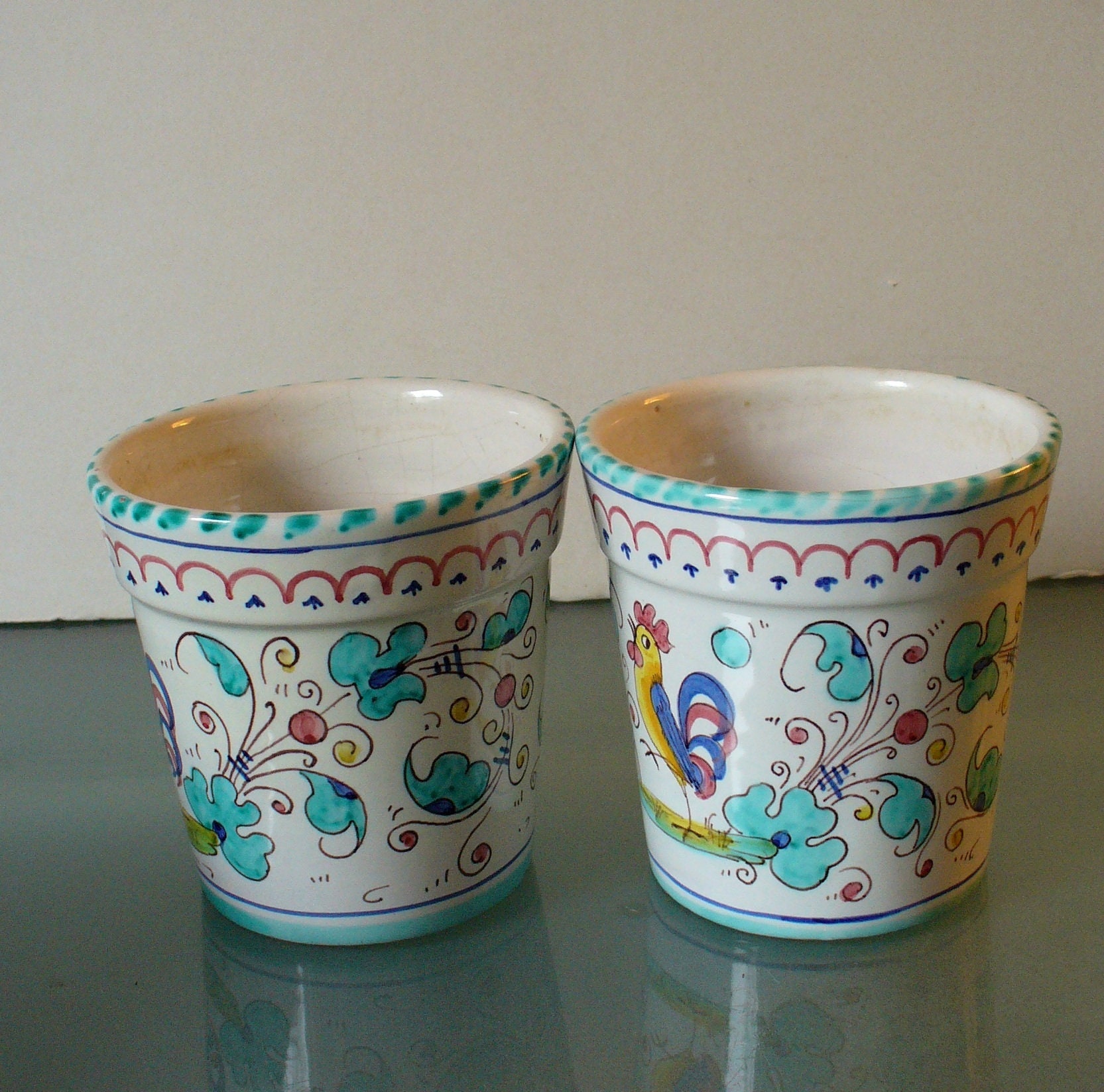 Made in Italy Ceramic Flower Pots (2)