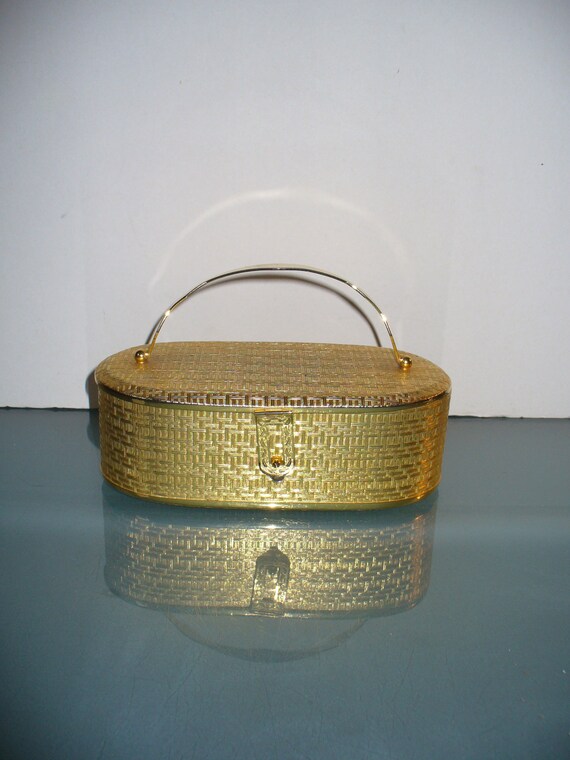 Dorian Continental Gold Metal Purse Made in Italy - image 2