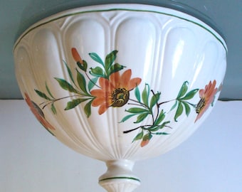Vintage Italian Pottery Wall Sconce Made in Italy