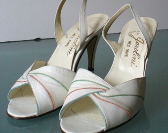 Vintage Made in Italy Garolini Slingback Pumps 7.5US