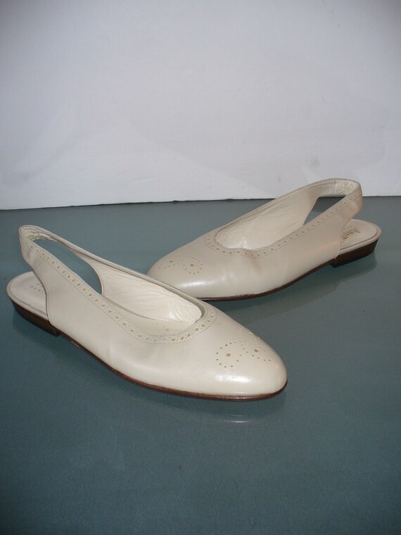 Vintage Made in Italy Ann Taylor Sling Back Balle… - image 6