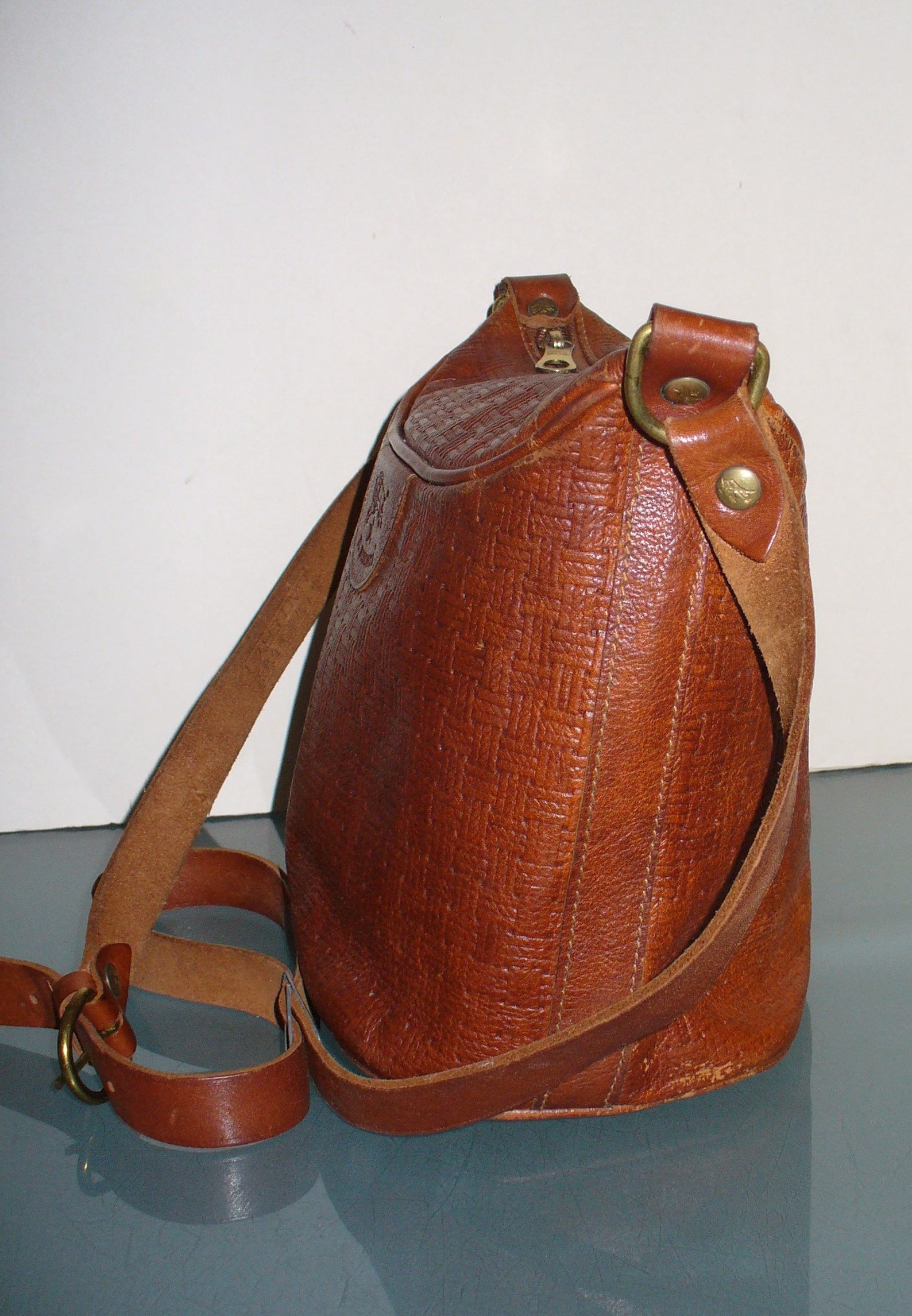 Vintage Made in Italy Il Bisonte Shoulder Bag | Etsy