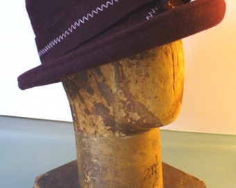 Made in Italy Lady Rachel Burgandy  Wool Hat