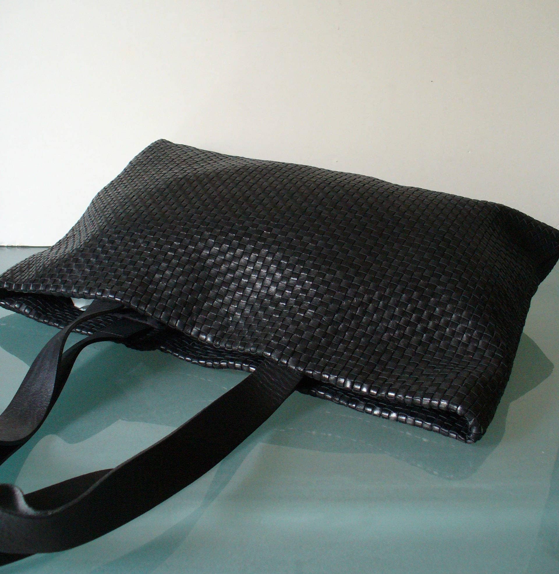 Falor Firenze Made in Italy Woven Leather Tote