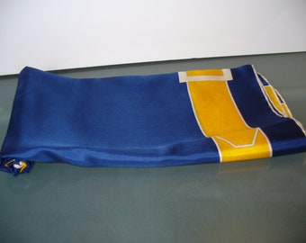 Vintage Made In Italy  Mod Buckle Square Scarf