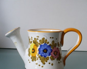 Vintage Made in Italy Handpainted Flower Pot Sprinkler