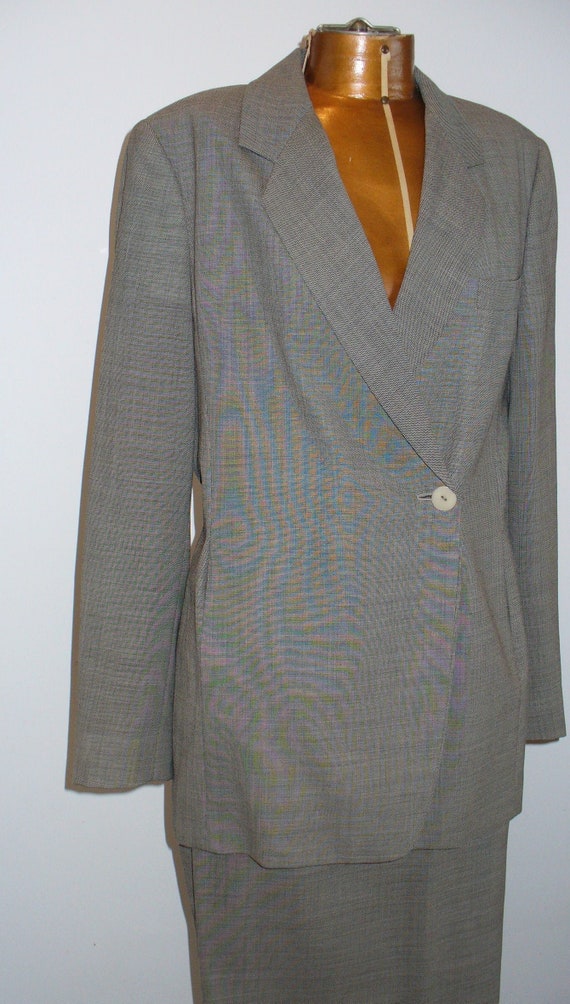 Vintage Max Mara Made in Italy Wool Suit Size 10 U